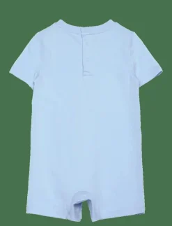Ralph Lauren Baby Polo Bear Cotton Jersey Shortall - Kortärmad bodysuit|Barn Bodysuits