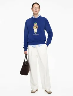 Polo Ralph Lauren Polo Bear Lightweight Fleece Crewneck - Sweatshirts|Kvinnor Sweatshirts