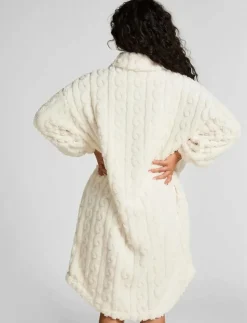 Hunkemöller Poncho Cable Fleece - Morgonrock|Kvinnor Morgonrockar|Morgonrockar