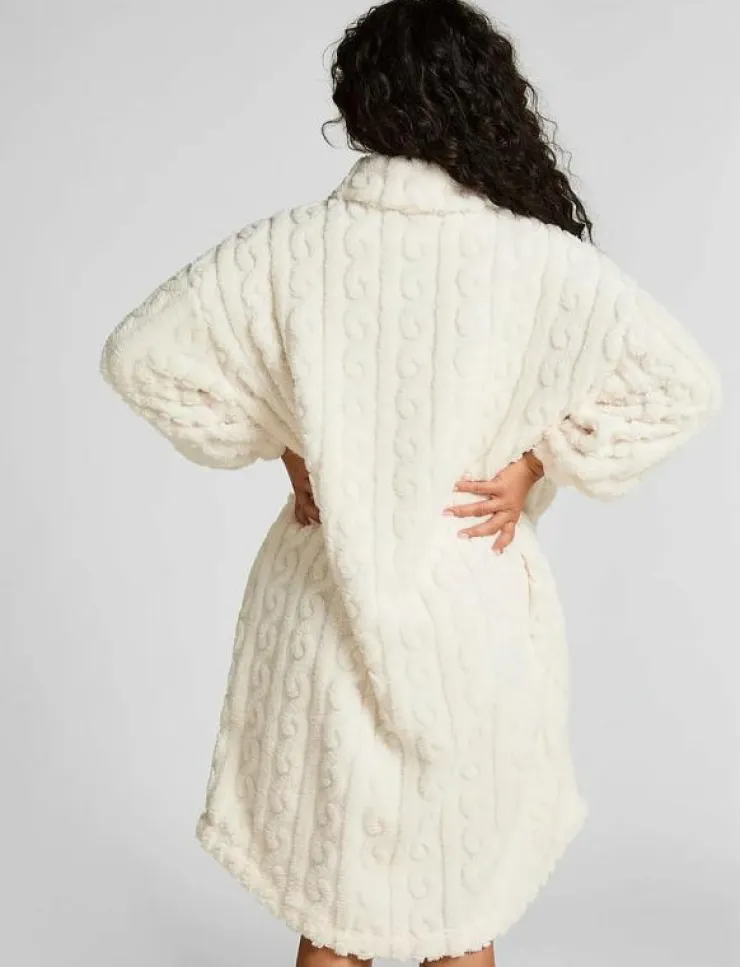 Hunkemöller Poncho Cable Fleece - Morgonrock|Kvinnor Morgonrockar|Morgonrockar