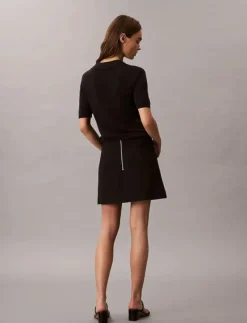 Kvinnor Calvin Klein Jeans Kjolar|PONTE MINI SKIRT - Korta kjolar