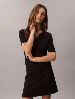 Kvinnor Calvin Klein Jeans Kjolar|PONTE MINI SKIRT - Korta kjolar