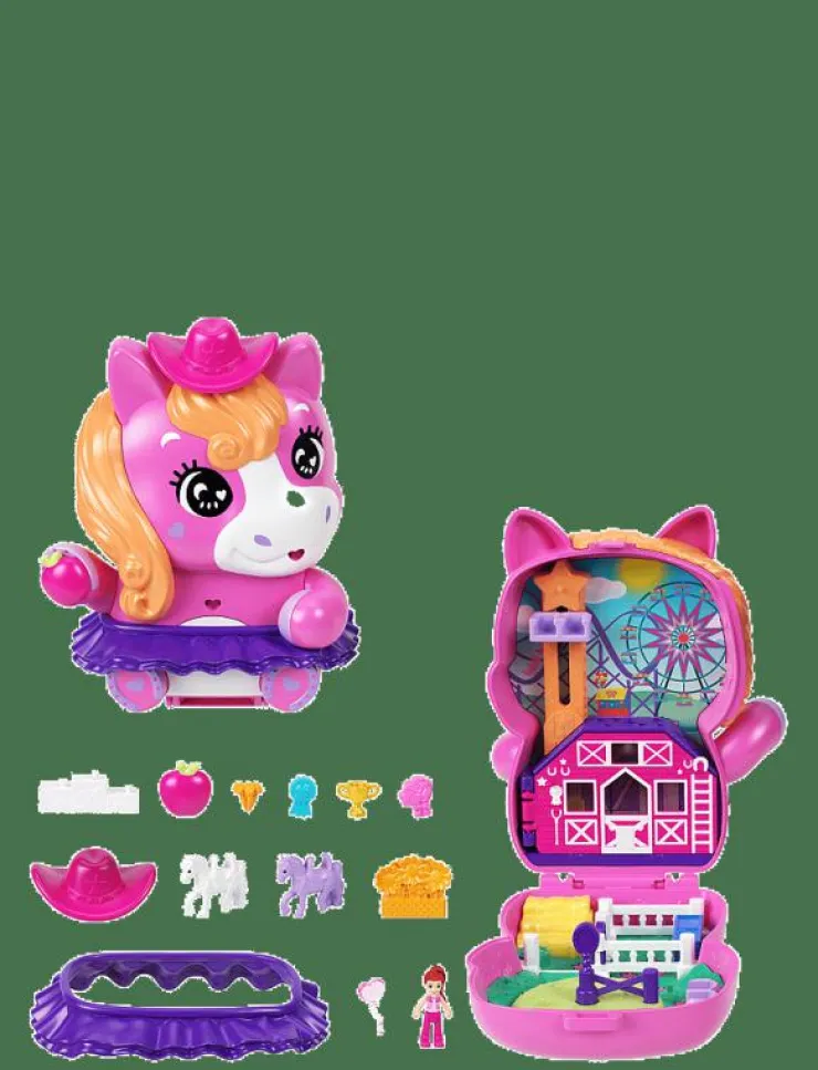 Polly Pocket Pony Rodeo Compact - Lekset|Barn Leksaksset & Leksaksfigurer