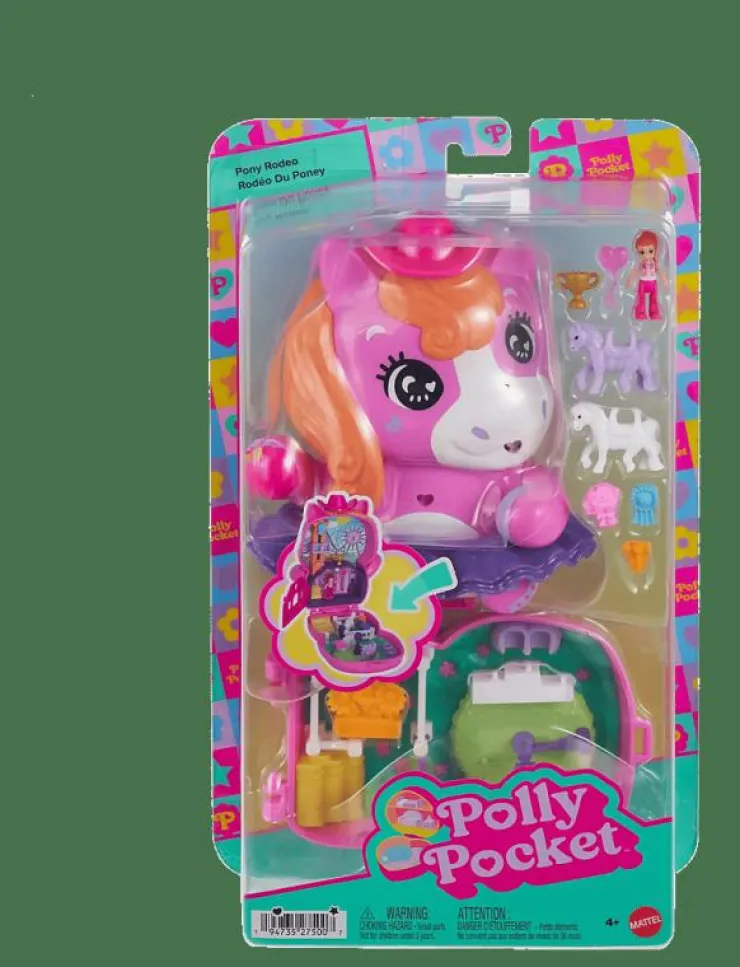 Polly Pocket Pony Rodeo Compact - Lekset|Barn Leksaksset & Leksaksfigurer