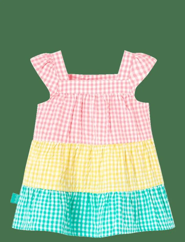 Barn Boboli Klänningar & Kjolar|Poplin dress check - Ärmlösa babyklänningar