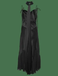 Kvinnor Malina Plus Size & Curvy|Klänningar|Poppy pleat detailed slip maxi dress - Midiklänningar