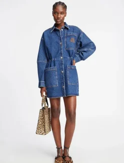 Kvinnor Munthe Denimkläder|Klänningar|PRICKLY - Korta klänningar