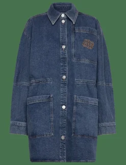 Kvinnor Munthe Denimkläder|Klänningar|PRICKLY - Korta klänningar