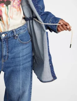 Kvinnor Munthe Denimkläder|Klänningar|PRICKLY - Korta klänningar
