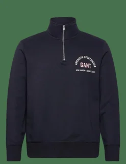 GANT Sweatshirts & Huvtröjor|PRINTED GRAPHIC HALF ZIP - Sweatshirts