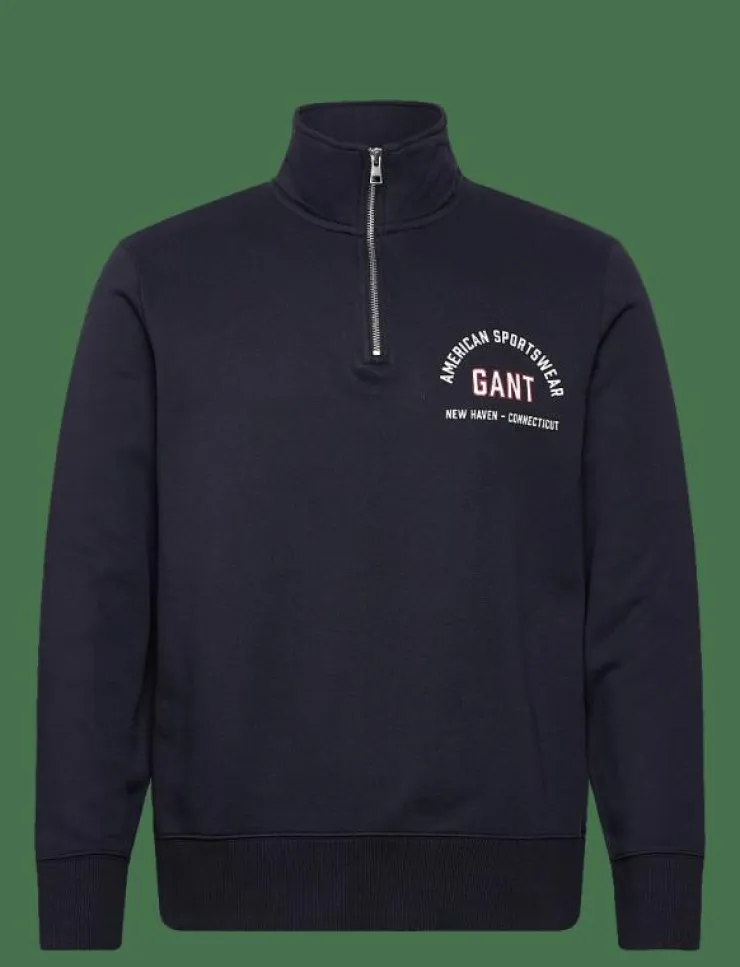 GANT Sweatshirts & Huvtröjor|PRINTED GRAPHIC HALF ZIP - Sweatshirts