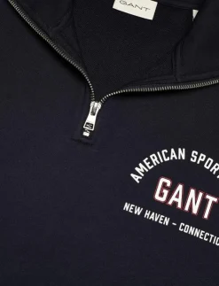 GANT Sweatshirts & Huvtröjor|PRINTED GRAPHIC HALF ZIP - Sweatshirts