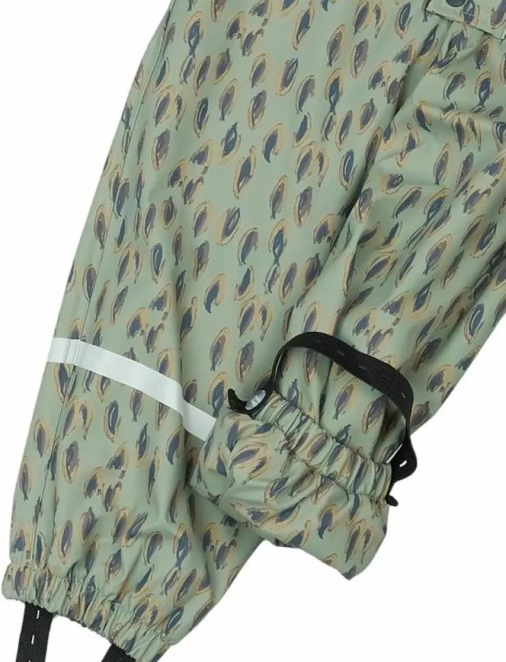 Barn mikk-line Overaller|PU AOP Rain Suit with Fleece - Regnoveraller