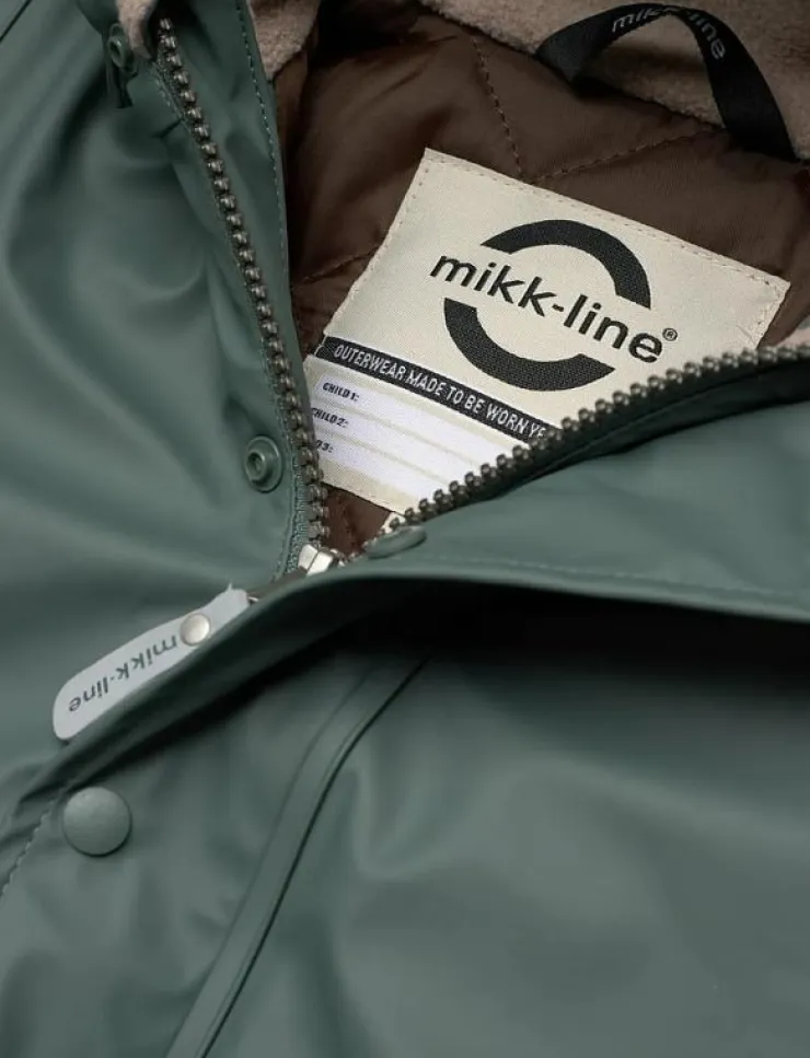 mikk-line PU Rain Set Rec Warm Animal Susp104 - Regnställ|Barn Regnkläder