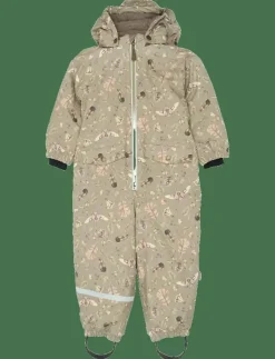mikk-line PU Snow Suit Recycled - AOP - Overaller|Barn Overaller