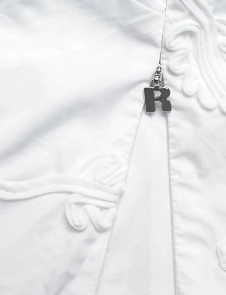 Kvinnor ROTATE Birger Christensen T-Shirts & Toppar|PUFF SLEEVE COTTON TOP - T-shirts