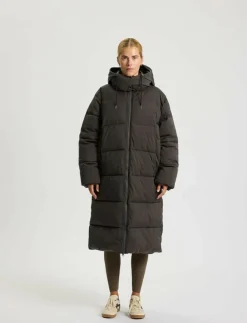 Kvinnor Rethinkit Studios Jackor|Puffer Coat Shelter Long - Dunkappor