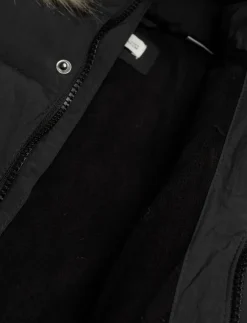 Barn Mango Jackor|Puffer coat with fur-effect hood - Dunjackor & fodrade jackor