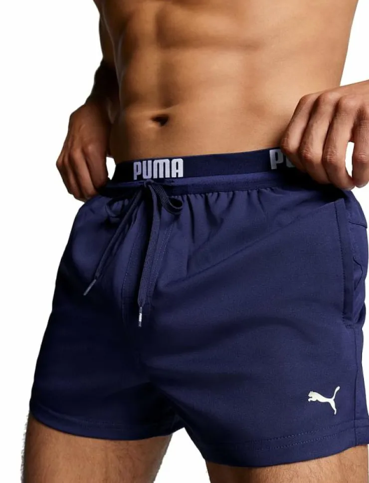 Puma Swim Badshorts|Badkläder|MEN LOGO SHORT SHORTS 1P - Badbyxor