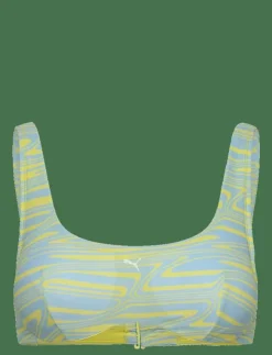 Kvinnor Puma Swim Badkläder|WOMEN PRINTED SCOOP TOP 1P - Bikinis