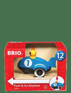 Barn BRIO Leksaksfordon & Bilar|Push &amp Go flygplan - Flygplan