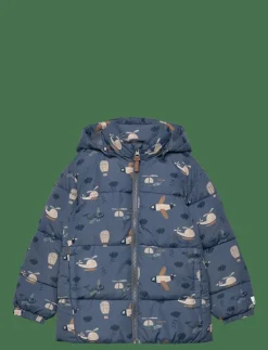 Minymo Quilted Jacket AOP - Quiltad jacka|Barn Jackor