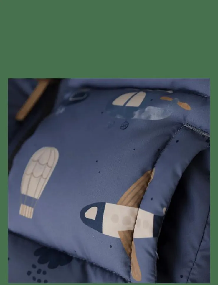 Minymo Quilted Jacket AOP - Quiltad jacka|Barn Jackor