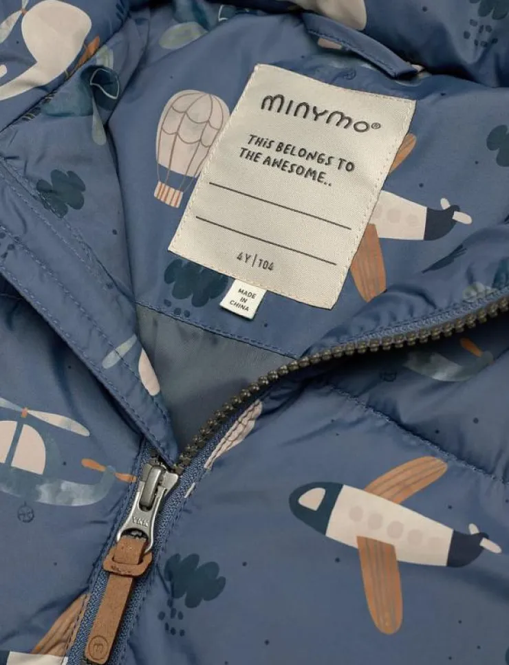 Minymo Quilted Jacket AOP - Quiltad jacka|Barn Jackor