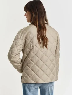 GANT QUILTED JACKET WITH COLLAR - Quiltade jackor|Kvinnor Jackor & Kappor