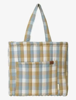 Fabelab Qulited Tote Bag - Cottage Blue Checks - Tygpåsar och små väskor|Barn Väskor
