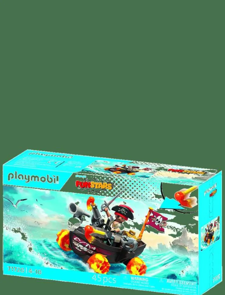 PLAYMOBIL Racing Pirate Boat - City Life|Barn Playmobil Leksaker