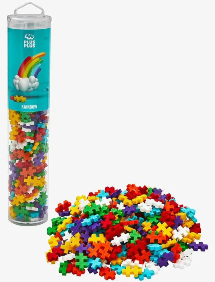 Barn Plus-Plus Klossar & Byggsatser|Rainbow Color mix 240 pcs Tube - Byggsats