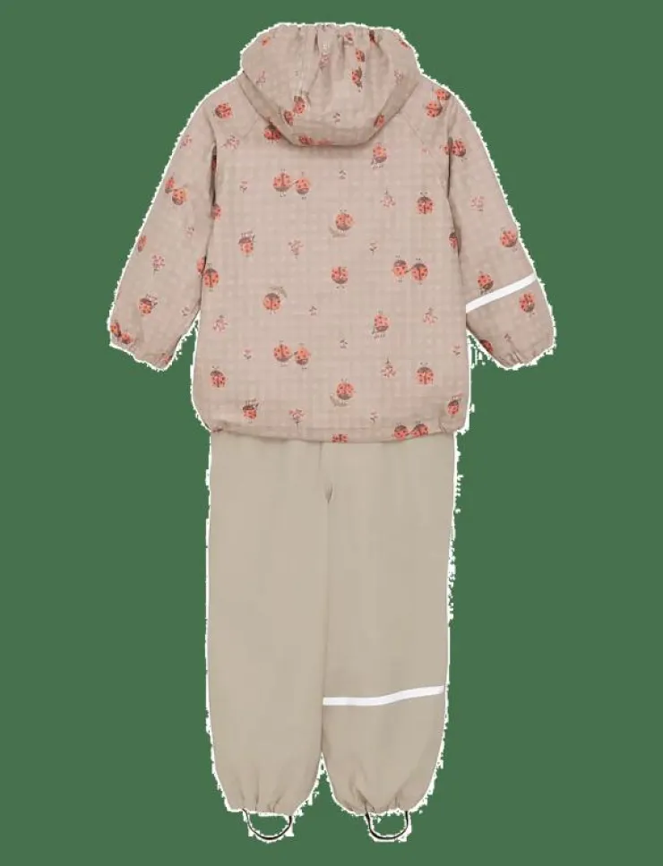CeLaVi Rainwear Set - AOP, w. fleece - Regnställ|Barn Regnkläder