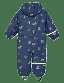 CeLaVi Rainwear Suit - AOP, w. fleece - Regnoveraller|Barn Overaller