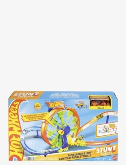 Hot Wheels Rapid Launch & Loop Playset with 1:64 Scale Die-Cast Toy Car, Crash & Track Set - Bilbanor|Barn Leksaksfordon & Bilar