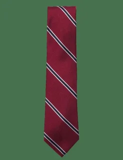 AN IVY Red White Navy American Silk Tie - Slipsar| Slipsar & Accessoarer