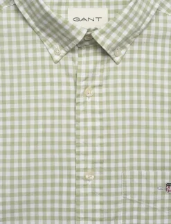 GANT REG CLASSIC POPLIN GINGH SS SHIRT - Kortärmade| Skjortor