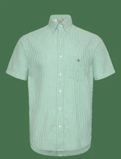 GANT REG SEERSUCKER STRIPE SS SHIRT - Kortärmade| Skjortor