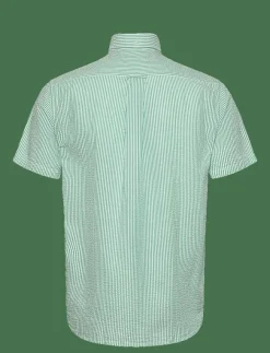 GANT REG SEERSUCKER STRIPE SS SHIRT - Kortärmade| Skjortor