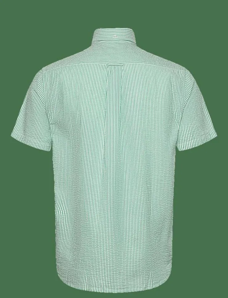 GANT REG SEERSUCKER STRIPE SS SHIRT - Kortärmade| Skjortor
