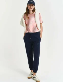 Kvinnor GANT Mjukisbyxor|REG TONAL SHIELD SWEATPANTS - Sweatpants