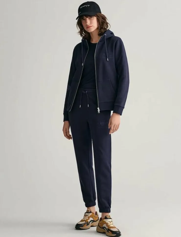 GANT REG TONAL SHIELD ZIP HOODIE - Huvtröjor|Kvinnor Kläder