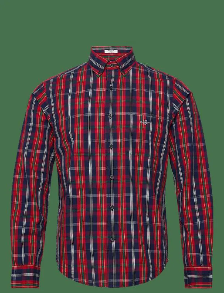 GANT REG UT ARCHIVE POPLIN CHECK SHIRT - Rutiga skjortor| Skjortor