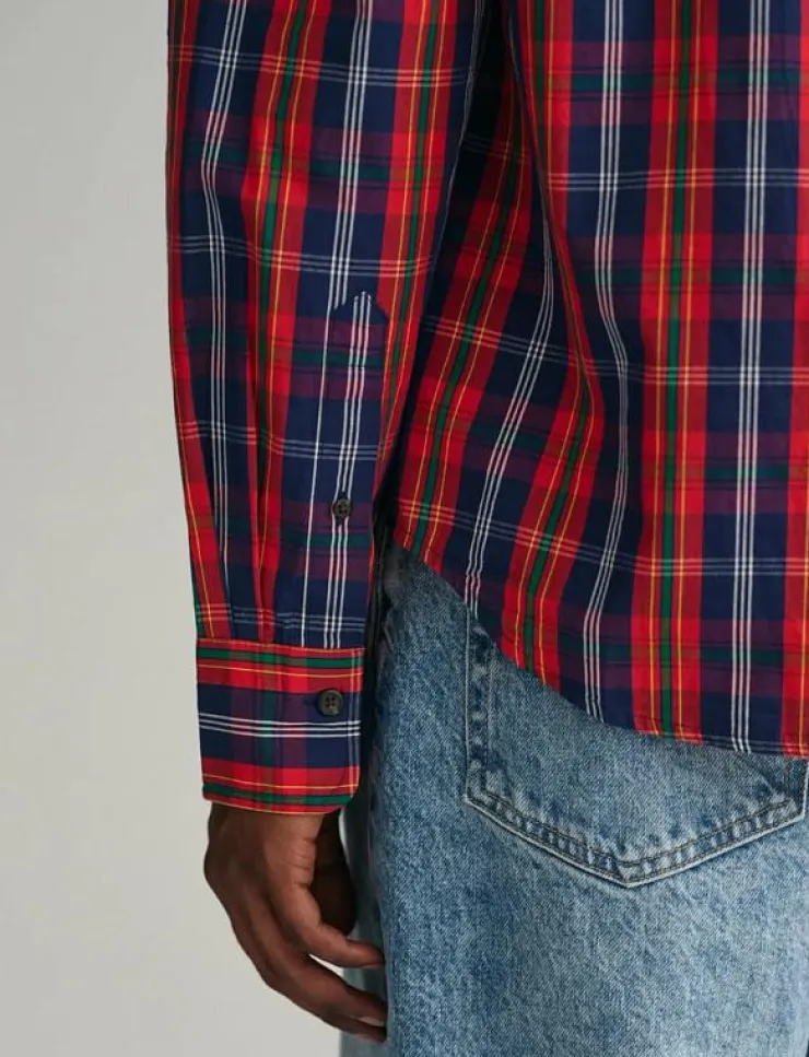 GANT REG UT ARCHIVE POPLIN CHECK SHIRT - Rutiga skjortor| Skjortor