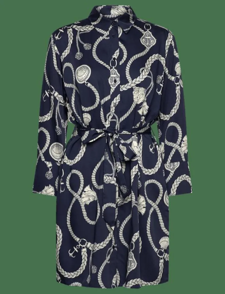 Kvinnor GANT Klänningar|REL SAILING PRINT SHIRT DRESS - Skjortklänningar