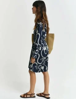 Kvinnor GANT Klänningar|REL SAILING PRINT SHIRT DRESS - Skjortklänningar