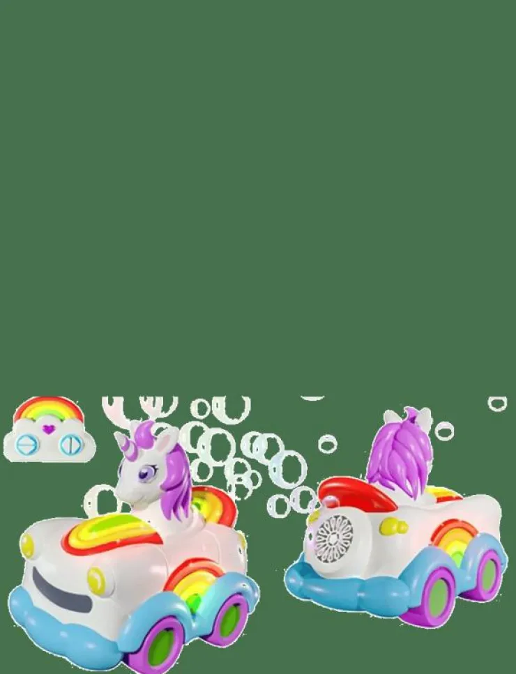 Barn AMO Radiostyrda Leksaker|REVOLT Unicorn Bubble Car - Radiostyrd leksak