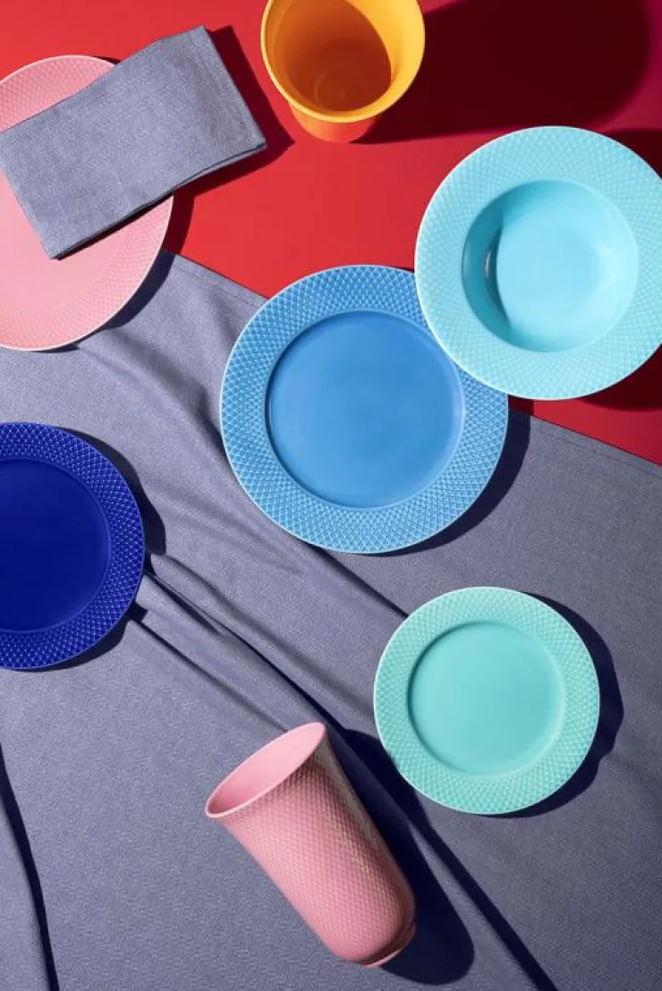 Lyngby Porcelæn Tallrikar|Rhombe Color Lunchtallrik - Mattallrikar