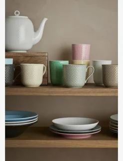 Lyngby Porcelæn Rhombe Earth Mugg med handtag 39 cl - Kaffekoppar| Muggar & Koppar