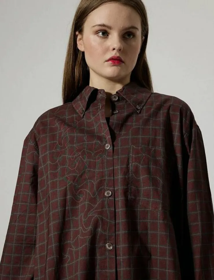 Kvinnor Brixtol Textiles Overshirts|Rhona Off White - Långärmade